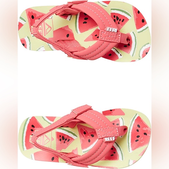 Reef Kids Ahi Watermelon Girls Toddler Sandals size 3 / size 4 - Picture 5 of 7